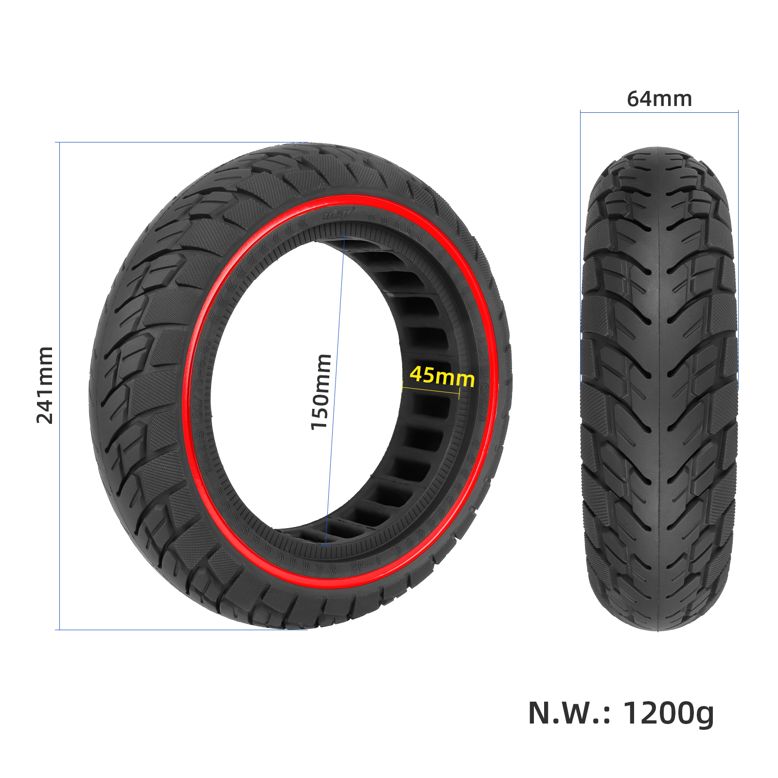 GUMA SKIRO 60/70X6.5 ELASTIČNO POLNO KOLO